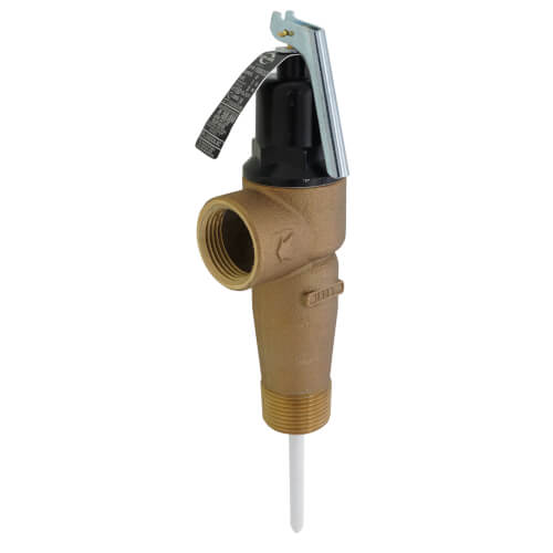 1" FVMX-3LS Commercial T&P Relief Valve Long Shank, Lead Free (Male Inlet)
