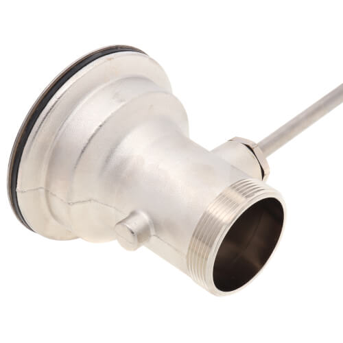 2" Drain CXN Lift Handle Brass Waste Drain for SST Commercial Sinks w/ 3-1/2â?Drain Opening (Nickel Plated), 33123