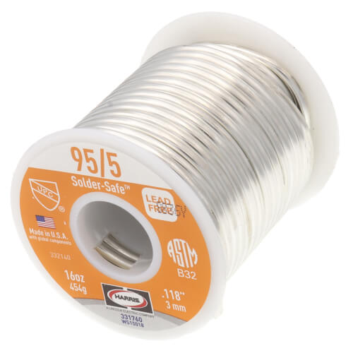 95/5 Lead Free Wire Solder 1 lb. Spool - (95% Tin - 5% Antimony)
