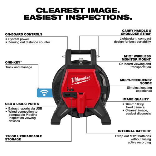 M12 65' Ultra Flex Compact Inspection Camera Kit 4 M12 65' Ultra Flex Compact Inspection Camera Kit