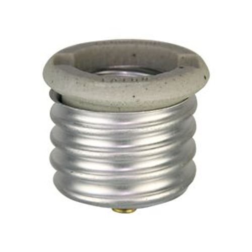 Keyless Socket Reducer, Mogul To Medium, Medium Base, Ivory, Porcelain, 332-BOX