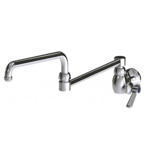 24" Wall-Mounted Sink Faucet, Single Hole Mount