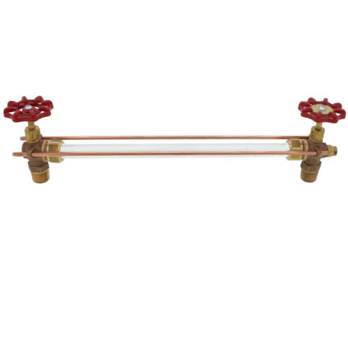 1/2" Standard Bronze Gauge w/ Aluminum Wheel w/ 12" Glass & Rod 4 1/2" Standard Bronze Gauge w/ Aluminum Wheel w/ 12" Glass & Rod