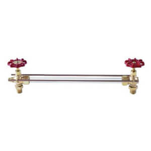 1/2" Standard Composition Water Gauge w/ 12" Glass & Rod
