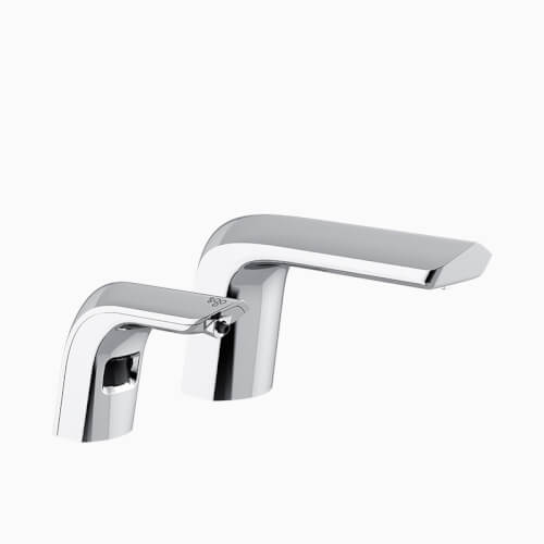 ESD-411A-CP EBF-415 Faucet and ESD-410 Soap Dispenser w/ Soap (Polished Chrome Finish)