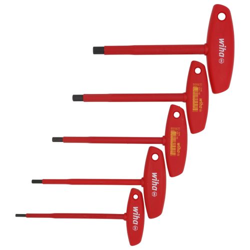 5-Piece Insulated T-Handle Hex Screwdriver Set (Metric)