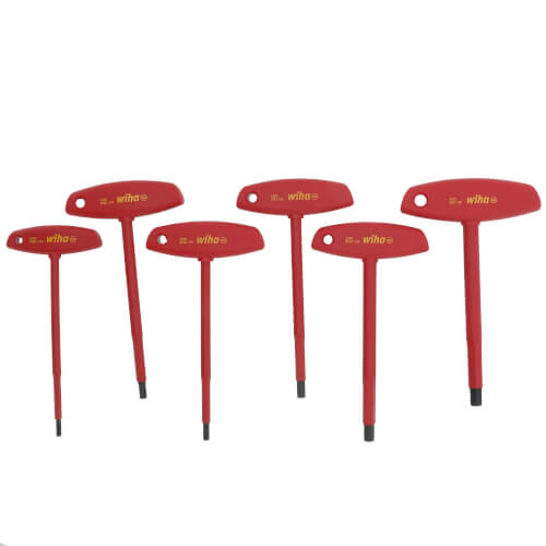6-Piece Insulated T-Handle Hex Screwdriver Set (Inch)