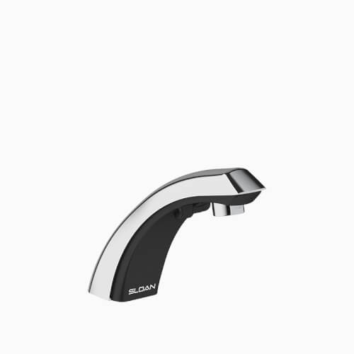 Optima ETF-80-4-PLG-BDT Hardwired-Powered Deck-Mounted Mid Body Multi-Laminar Spray Infrared Sensor w/ 4" Trim Plate (Chrome)