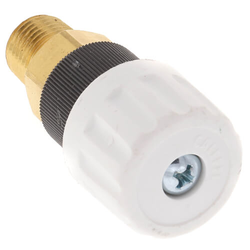 1/4" NPT Manual Air Vent w/ Metal Seal & Adjustable Outlet
