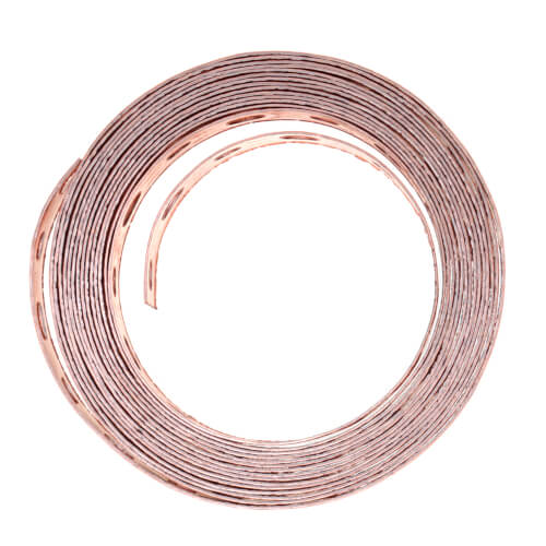 3/4" x 10' Copper-Plated Steel Hanger Strap, 24 Ga. - Bagged