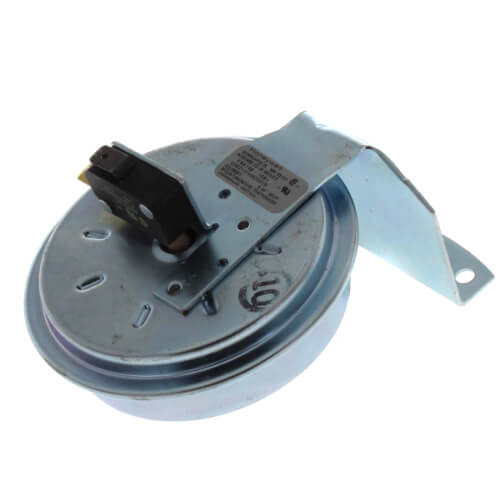 0.48"WC 1/4" Barb Connection SPST Pressure Switch, 33J90