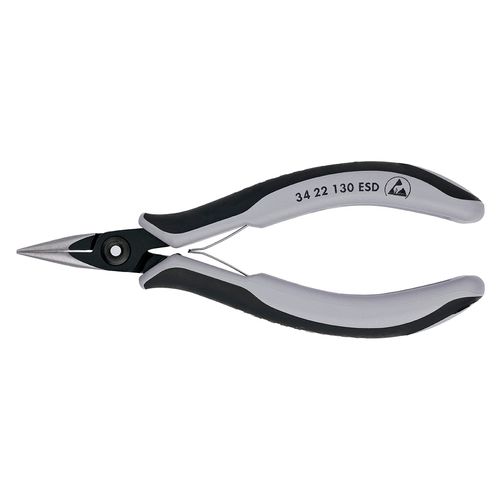 5-1/4" Electronics Pliers w/ Half-Round Tips and ESD Handles