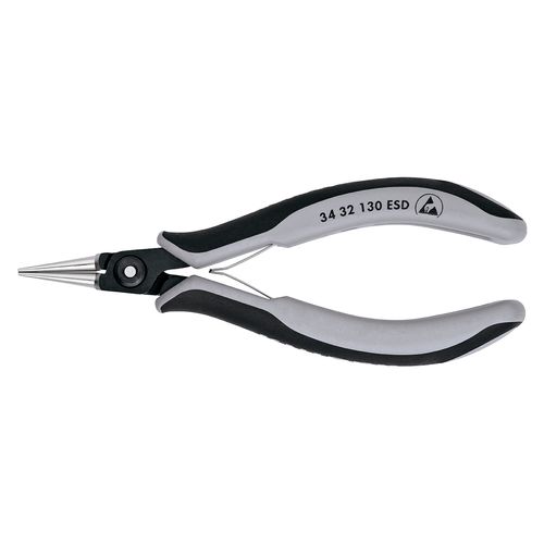 5-1/4" Electronics Pliers w/ Round Tips and ESD Handles
