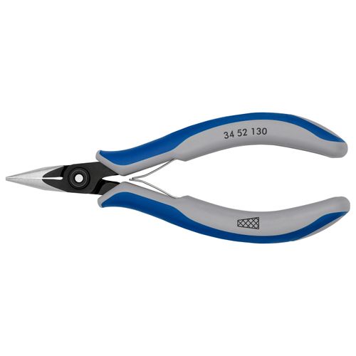 5-1/4" Electronics Pliers w/ Half-Round Tips, Cross-Hatched