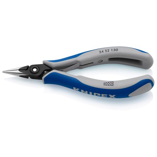 5-1/4" Electronics Pliers w/ Half-Round Tips, Cross-Hatched