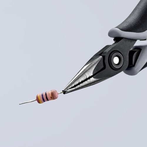 5-1/4" Electronics Pliers w/ Half-Round Tips and ESD Handles, Cross-Hatched 4 5-1/4" Electronics Pliers w/ Half-Round Tips and ESD Handles, Cross-Hatched