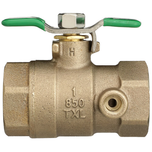 3/4" FNPT Tapped Full Port Ball Union Ball Valve (Lead Free) 2 3/4" FNPT Tapped Full Port Ball Union Ball Valve (Lead Free)
