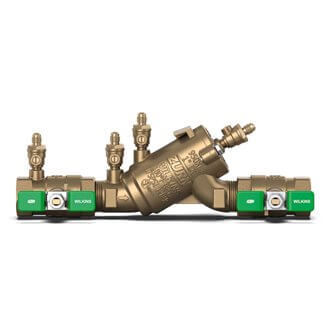 3/4" Wilkins 950XL3U Double Check Backflow Preventer with Union Ball Valve