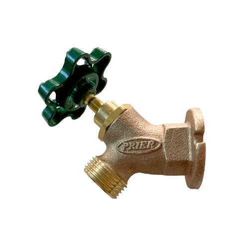 1/2" FPT Brass Sillcock, Green Handle (Lead Free)
