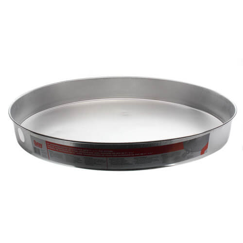 20" Bulk Aluminum Water Heater Pan w/ 1" PVC Fitting
