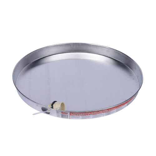18" Bulk Aluminum Water Heater Pan w/ 1" CPVC Fitting