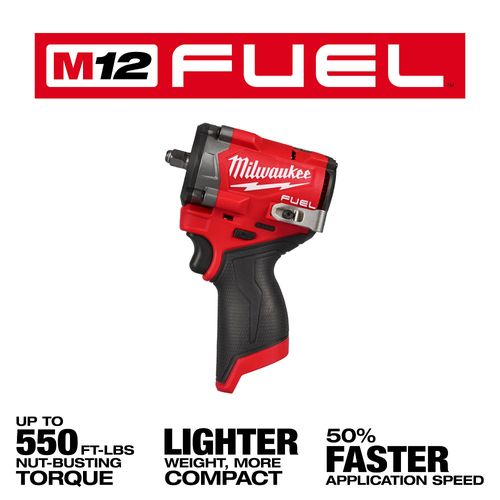 M12 FUEL Impact Wrench, Drill/Driver, Ratchet Kit 3 M12 FUEL Impact Wrench, Drill/Driver, Ratchet Kit