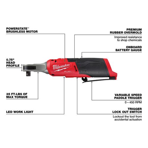 M12 FUEL Impact Wrench, Drill/Driver, Ratchet Kit 7 M12 FUEL Impact Wrench, Drill/Driver, Ratchet Kit