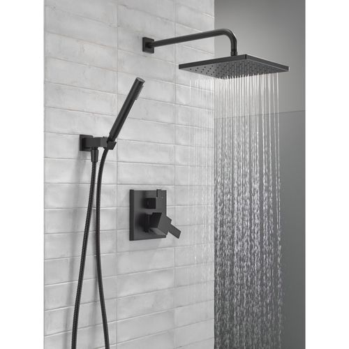 Monitor 14 Series Shower w/ Square Raincan, Hand Shower & Rough Valve, 342701-BL (Matte Black) 4 Monitor 14 Series Shower w/ Square Raincan, Hand Shower & Rough Valve, 342701-BL (Matte Black)