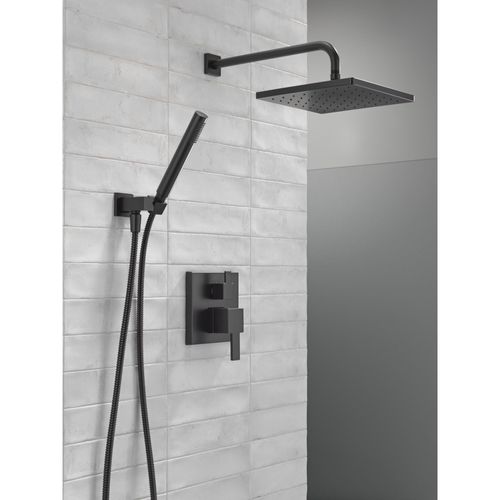 Monitor 14 Series Shower w/ Square Raincan, Hand Shower & Rough Valve, 342701-BL (Matte Black) 5 Monitor 14 Series Shower w/ Square Raincan, Hand Shower & Rough Valve, 342701-BL (Matte Black)