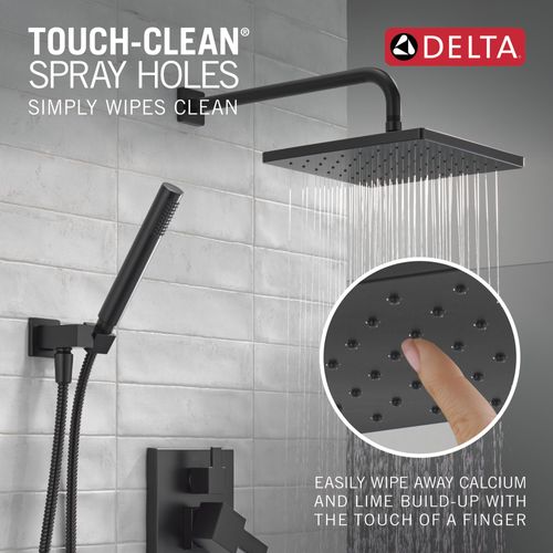 Monitor 14 Series Shower w/ Square Raincan, Hand Shower & Rough Valve, 342701-BL (Matte Black) 6 Monitor 14 Series Shower w/ Square Raincan, Hand Shower & Rough Valve, 342701-BL (Matte Black)