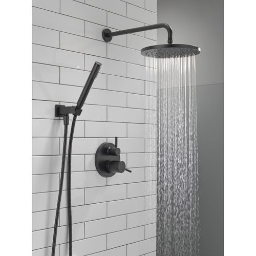Monitor 14 Series Shower w/ Round Raincan, Hand Shower & Rough Valve, 342702-BL (Matte Black) 4 Monitor 14 Series Shower w/ Round Raincan, Hand Shower & Rough Valve, 342702-BL (Matte Black)
