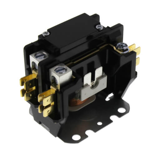 Definite Purpose Contactor, 40 Amp, 2-Pole, 24 VAC Coil, 19J48