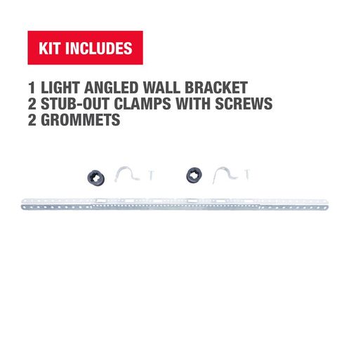12" - 20" Light Angled Wall Bracket Kit w/ (2) 1/2" CPVC/Copper Stub Outs