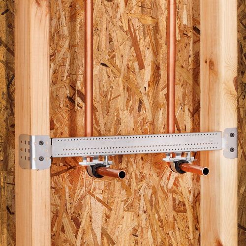 1/2" CPVC/Copper Pipe Stub-Out Clamp for Sliding Wall Bracket