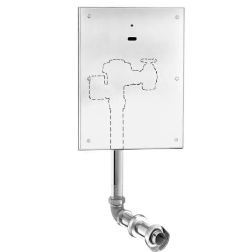 Royal 140-1.6-WB ES-S Concealed Sensor Hardwired Urinal Flushometer, L Dimension 2-3/4" - 10-3/4" (1.6 GPF/6.0 LPF)