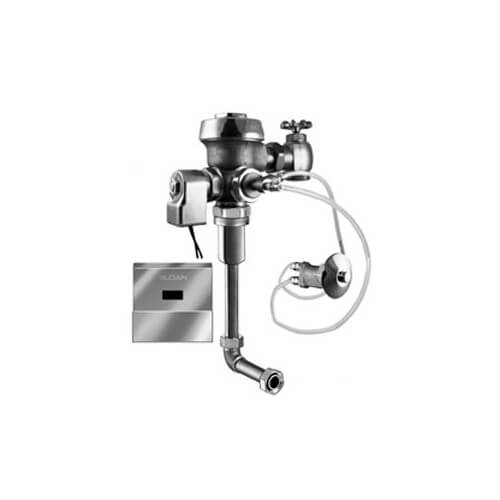 Royal 153 ES-S Concealed Sensor Hardwired Urinal Flushometer, L Dimension 11-3/4" - 12-3/4" (3.5 GPF/13.2 LPF)