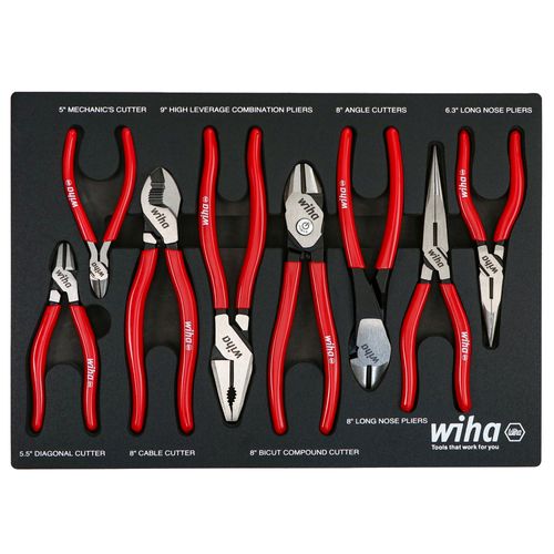 8-Piece Classic Grip Pliers & Cutters Tray Set
