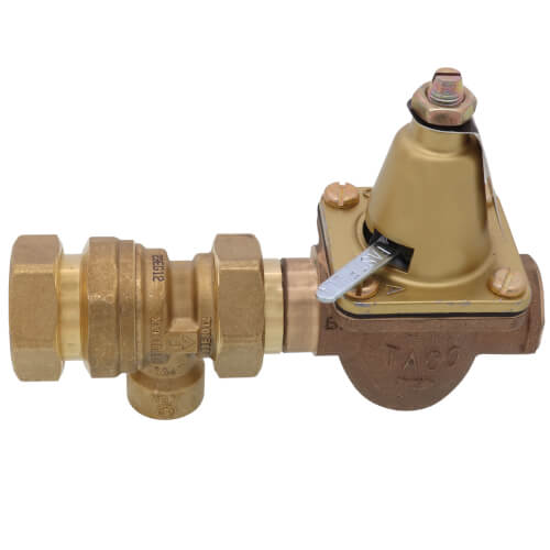 1/2" Brass Combination Boiler Feed Valve & Backflow (Union Press x NPT)