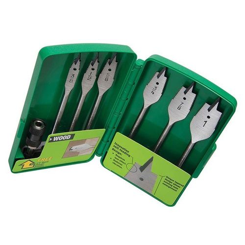 3/8" - 1" Self-Feeding Spade Bit Set (6 Piece) 2 3/8" - 1" Self-Feeding Spade Bit Set (6 Piece)