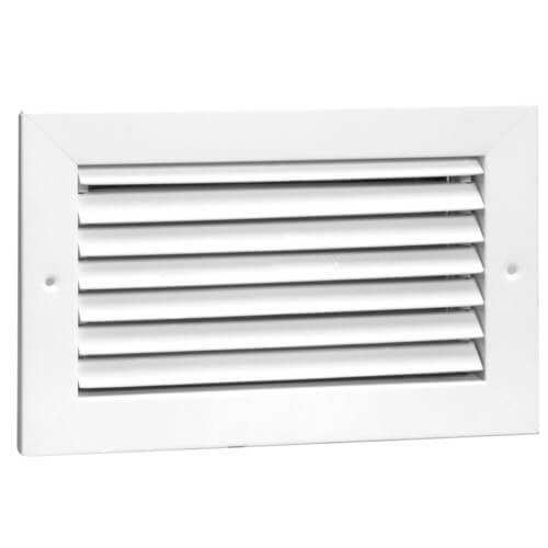 14" x 8" (Wall Opening Size) Steel Register, 35° Fixed Blade, OBD Damper (94AHOV Series)