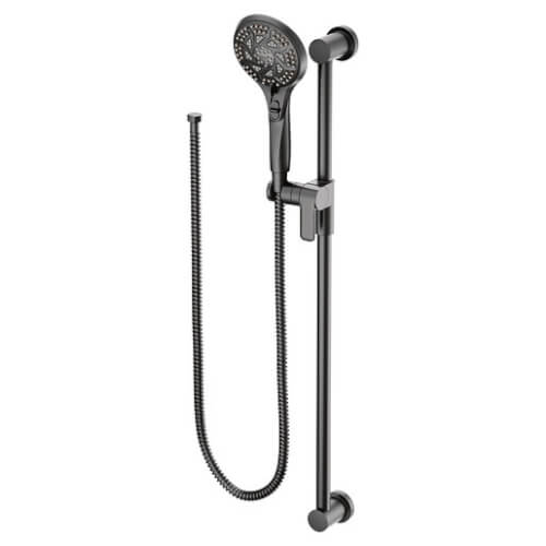 Eco-Performance Handshower w/ Slide Bar, 5-Spray Pattern (Matte Black)