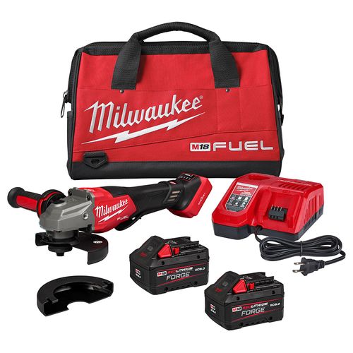 M18 FUEL 4-1/2"-6" Variable Speed Braking Grinder w/ Paddle Switch & ONE-KEY Kit