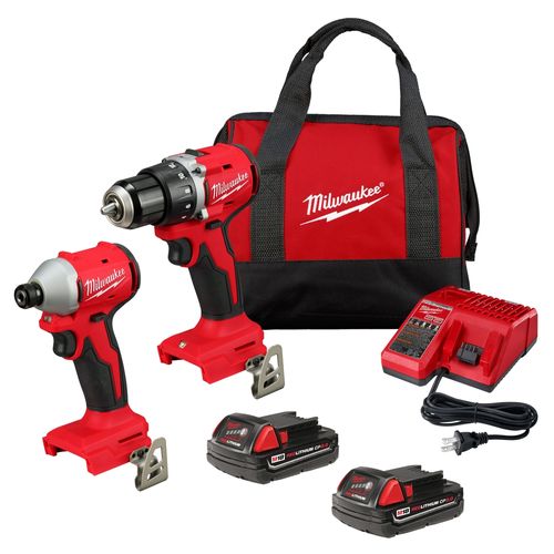 M18 Compact Brushless Drill/Driver, Impact Driver Kit