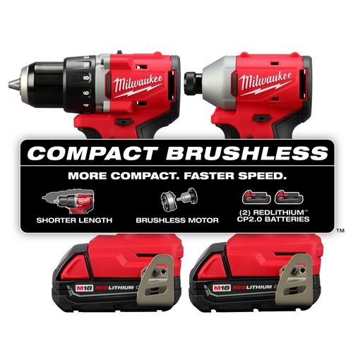 M18 Compact Brushless Drill/Driver, Impact Driver Kit 2 M18 Compact Brushless Drill/Driver, Impact Driver Kit