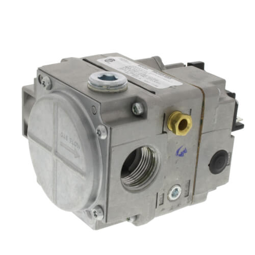 3/4" X 3/4" Universal Gas Valve, 24 VAC, Side Outlets Tapped And Plugged
