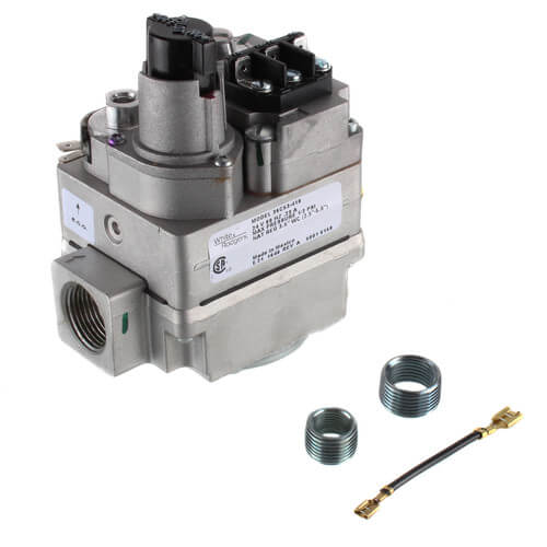 3/4" X 3/4" Gas Valve, 24 VAC, Slow Opening, Reducer Bushings, Blocking Pin LP Kit, No Side Taps