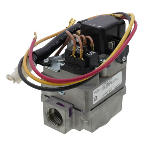 3/4" X 3/4" Gas Valve, 24 VAC, With Cable Connector For Damper Control, Fast Opening