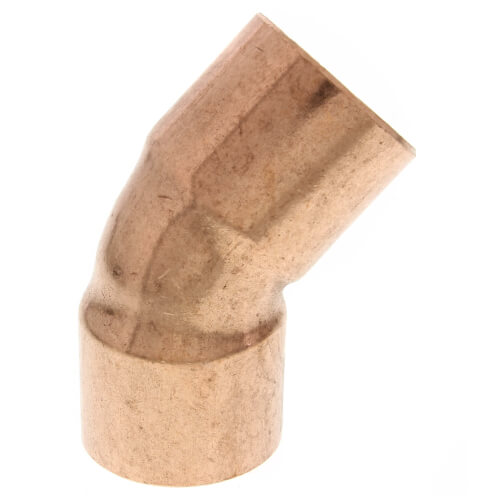 1-1/8" OD ACR Copper 45° Elbow