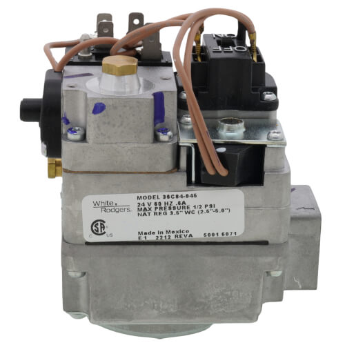 3/4" Gas Valve, 24 VAC, Redundant (Pilot) Valve, Fast Opening, LP Kit, One 24'' Lead With Barrel And 1/4'' Connectors