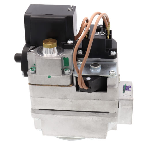 3/4" X 3/4" Gas Valve, 24 VAC, Redundant (Pilot) Valve, LP Kit, Slow Opening Feature, No Leads, No LP Kit
